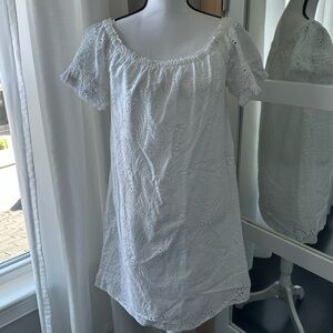 Lilly Pulitzer White Ruffled Dress